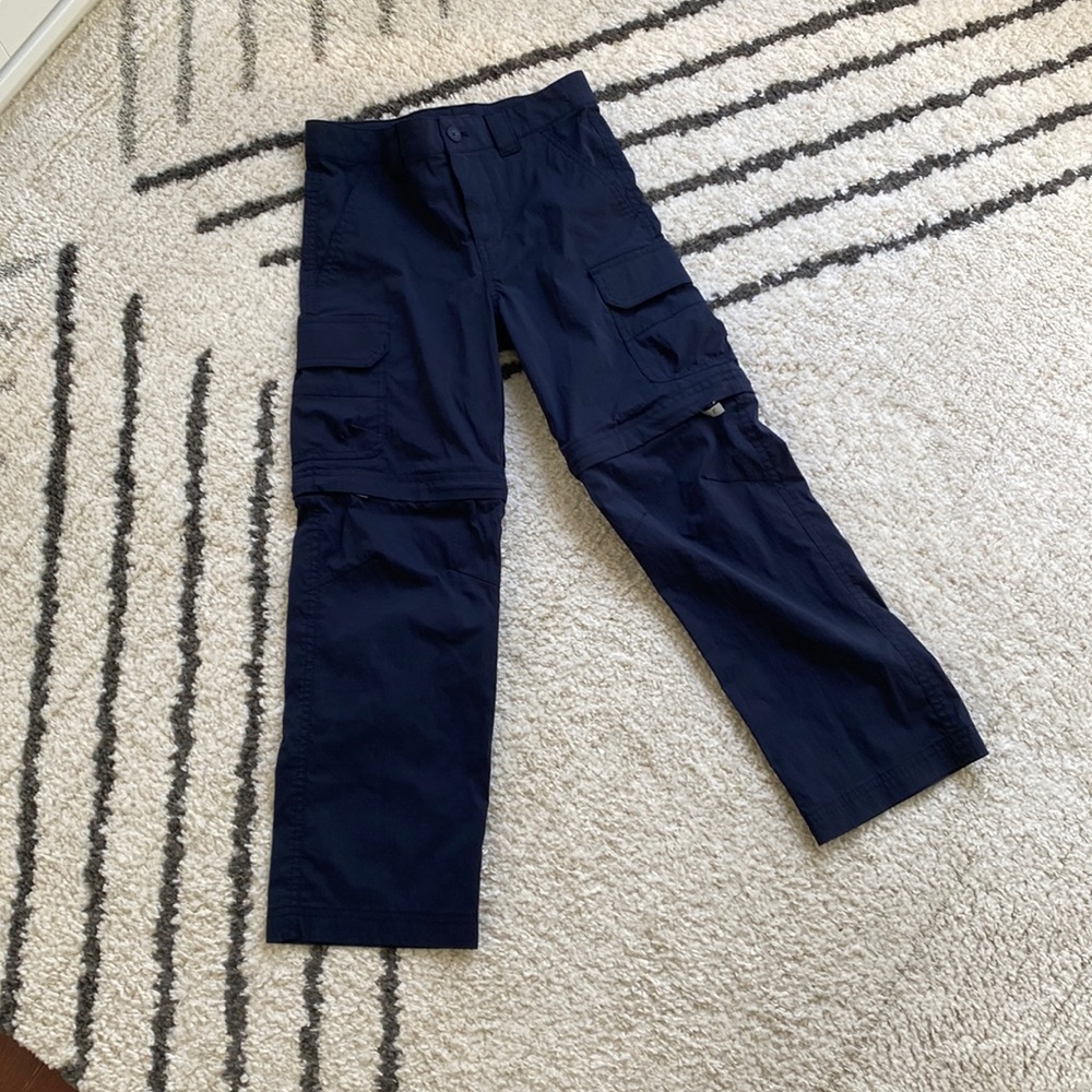Boys Convertible Hiking Shorts Navy Blue size XS 6/7